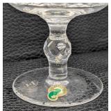 Set of Nine Waterford Colleen Crystal Champagne Glasses