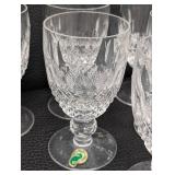 Set of 11 Waterford Colleen Claret Glasses