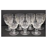 Set of 7 Waterford Colleen Crystal Goblets