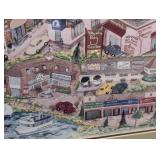Wayzata Print by Charlotte S. - Framed Artwork, Minnesota Town Scene Wall Art Print