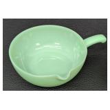 Pair of Fire King Jadeite Single Spout Skillet Bowls
