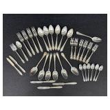 Vintage Holmes & Edwards & 1847 Rogers Bros Vintage Silver Plate Flatware Lot - Assorted Patterns