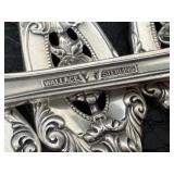 Vintage Wallace Rose Point Sterling Silver Teaspoons - 8-Piece Vintage Set