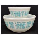 Pyrex Amish Butterprint Mixing Bowls Vintage Set of 2