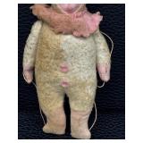 Antique Cloth Doll - Cotton-Spun Fabric, Hooded Cone Outfit - Wear as Shown