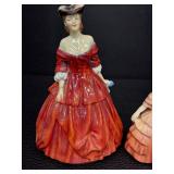 Royal Doulton Vivienne Rose HN 1368 Porcelain Figurine and Royal Doulton Rose Porcelain Figurine