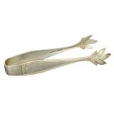 Vintage Sterling Sugar Tongs - Leaf Motif Vintage