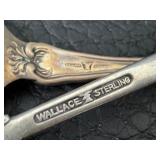 Two Vintage Wallace Sterling Demitasse Spoons