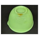 Vintage Jadeite Uranium Glass Baking Pan & Batter Bowl
