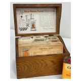 Charming Vintage Finds: Atlas Glass Jar - Vintage Spice Tins & Gold Medal Flour Recipe Box Lot