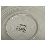 Vintage Fiesta Plates - Genuine Homer Laughlin HLC USA - 3 Dinner Plates, 4 Salad Plates, 5 Bread Plates