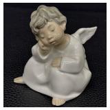 Lladró Angel Figurine - Porcelain, White Glaze