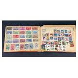 Vintage Partial Stamp Collection - Wide World Stamp Book Album