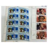 US Stamp Collection Lot - Jazz & Blues Singers, Buffalo Soldiers, AIDS Awareness