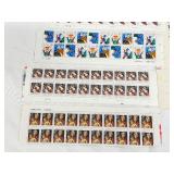 US Christmas New Stamps Lot - Assorted 29¢ Designs on Multiple Sheets