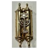 Vintage 14K Gold Mezuzah & Star of David Pendant