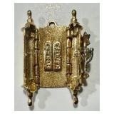 Vintage 14K Gold Mezuzah & Star of David Pendant
