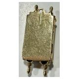 Vintage 14K Gold Mezuzah & Star of David Pendant