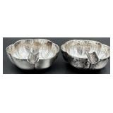 Pair of Vintage Sterling Silver Ashtrays