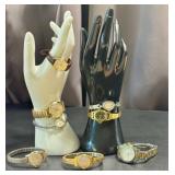 Vintage Watches - 8 Quartz Timepieces: Timex, Seiko, Armitron, Enicar