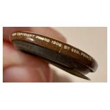 Antique Presidential Political Taft & Sherman 1908 Campaign Pin-Back /Button / Antique Taft Political Pin Back