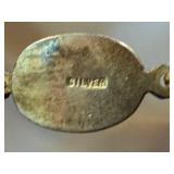 Vintage Carnelian Agate Beaded Necklace - Hand-Knotted, 25" L, Sterling Silver Clasp