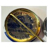 Antique Dawes Coolidge Clubs Campaign Pin-Back & Antique Keep Coolidge Portrait Political Pin-Back / Button