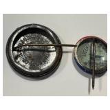 Vintage Hoover & Curtis Political Campaign Button Pair - 1928