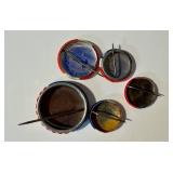 Vintage Roosevelt Pinbacks (Lot of 5) - FDR Campaign Buttons