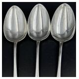 Three Vintage Sterling Silver Spoons - Monogram MCR