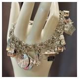 Vintage Sterling Silver Charm Bracelet