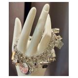 Vintage Sterling Silver Charm Bracelet