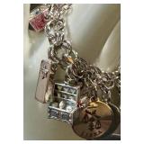 Vintage Sterling Silver Charm Bracelet