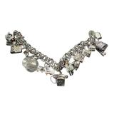 Vintage Sterling Silver Charm Bracelet