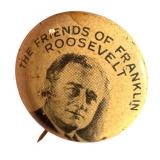 Vintage The Friends of Franklin Roosevelt Campaign Button / Pin-Back