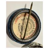 Antique Hoover & Curtis Political Campaign Pin Back / Button & Antique Put Hoover On Political Pin Back / Button