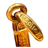 18K Gold Eiffel Tower Charm Pendant