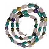 Vintage Beaded Necklace - Vintage Amethyst, Tiger