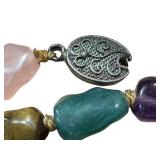 Vintage Beaded Necklace - Vintage Amethyst, Tiger