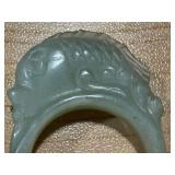 Set of Three Carved Nephrite Jade Fish Rings