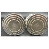 Vintage Sterling Silver Weighted Candlestick Set and Sterling Silver Weighted Glass Lined Salt/Pepper Shakers