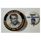 Vintage Pulley for President & Vice-President Campaign Buttons - Vintage SWP Pins