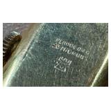 Vintage Türler Swiss Vintage Ladies Watch - Rectangular Gold-Tone Case Red Enamel Bracelet