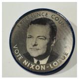 Vintage Vari-Vue Nixon-Lodge Political Campaign Pinback / Button