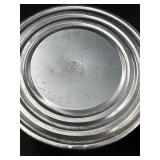 Vintage Sterling Silver Weighted Footed Candy Bowl & 3 Candlesticks