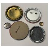 Vintage Nixon Campaign Pin Backs / Buttons - Lot of 6 (Nixon-Lodge, Nixon Now, Now More Than Ever)