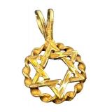 14k Gold Star of David Pendant