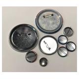 McGovern Eagleton Campaign Pins - Vintage 1972 Buttons / Pin Backs