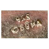 Miniature Clock - Floral Brooch - Sterling Silver Photo Album Pendant