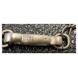 Vintage Sterling Silver Charm Bracelet - Bell, Ladle, Sack Charms - 7 in